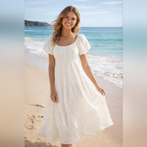 Elegant White Maxi Dress